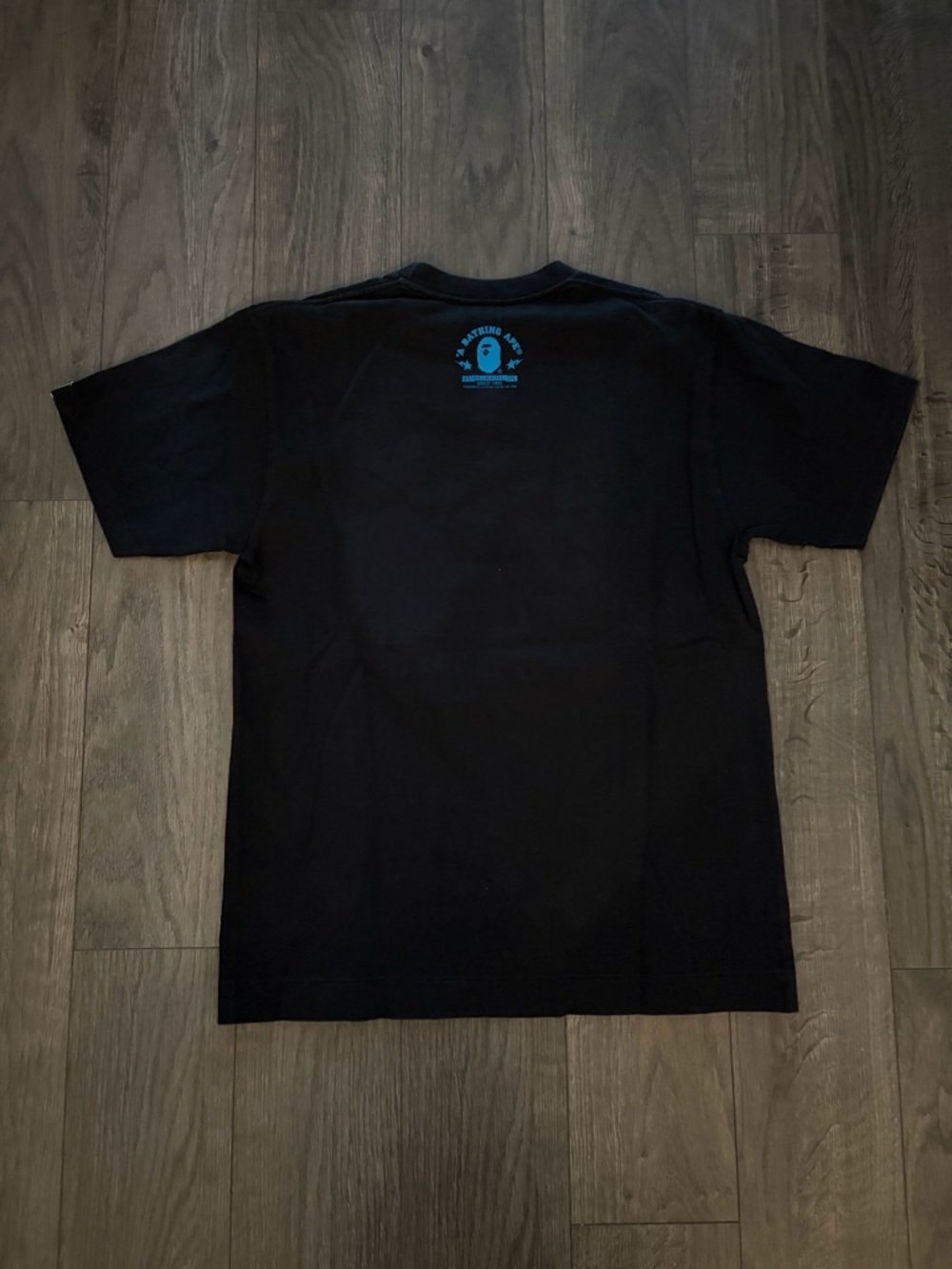 2009 Bape Nigo Black babymilo multi logo Tee image 2